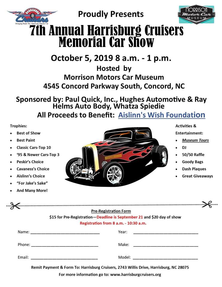7th Annual Harrisburg Cruisers Memorial Car Show