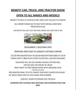 Randy Peterson Benefit Car Truck and Tractor Show